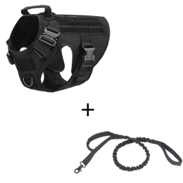 Outdoor Tactical Dog Vest With Leashes